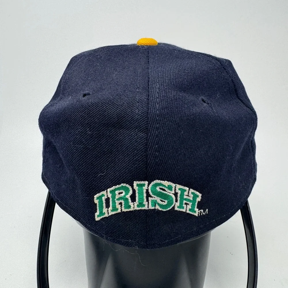 Vintage Sports Specialties Notre Dame Fighting Irish Hat Fitted‎ 7 1/8 Navy Gold